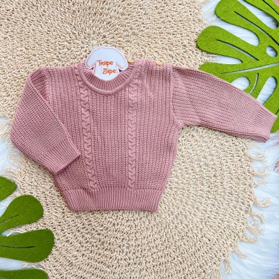 Blusa de Linha Ponto Alto Fechado - Rose